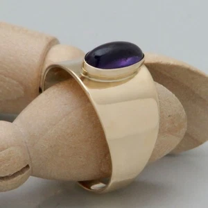 Ring Vintage Gold Damen mit Amethyst Besatz in 333/8K Roségold Gr. 56 - Bild 1 von 5