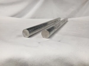6061 Aluminum Round Bar, 3/4" Round, 10" long, Lathe, Solid, T6511, 2pk - Picture 1 of 4