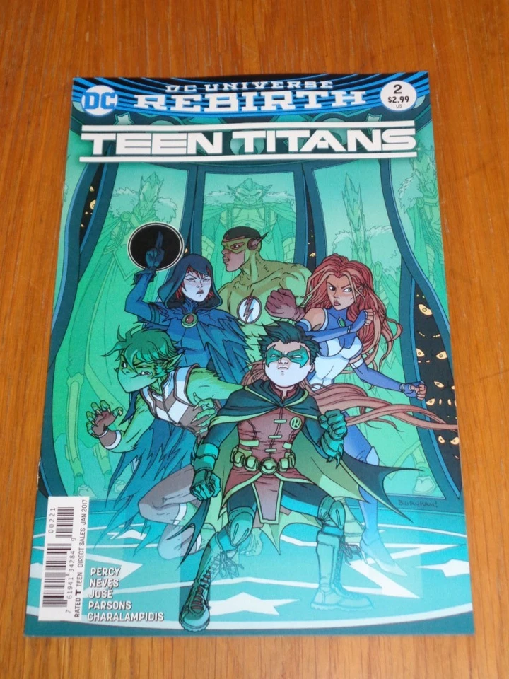 TEEN TITANS #2 DC UNIVERSE REBIRTH VARIANT JANUARY 2017 NM (9.4)