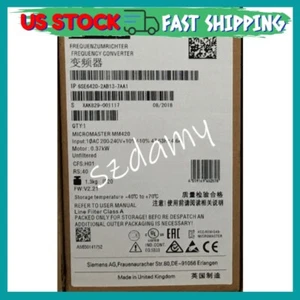 Siemens MICROMASTER 420 6SE6420-2AB13-7AA1 in scatola 6SE6 420-2AB13-7AA1 - Foto 1 di 1