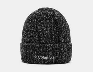 COLUMBIA Negro y Blanco Mancha 'Roll Cuff' Reloj Gorro Tejido Sombrero Talla Única 20€ - Imagen 1 de 9