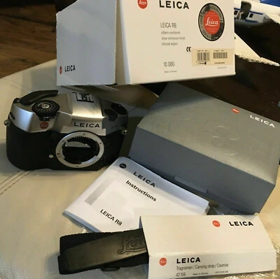 Cuerpo de cámara fotográfica Leica R8 35 mm SLR con estuche original y caja y correa Foto 1 de 4