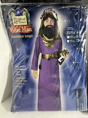 Figura Bíblica Navidad Tres Magos Niño Pequeño Disfraz Púrpura Foto 1 de 4