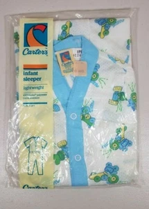 Vintage Carter's Lightweight Infant Sleeper 6mo Two-pieced Snap Fastened - Picture 1 of 6