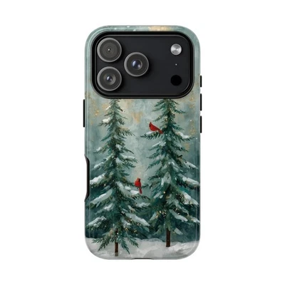 Winter Wonderland Cardinal Phone Case, Tough Case for Iphone 17 16 15 14 13  - Image 1 of 2