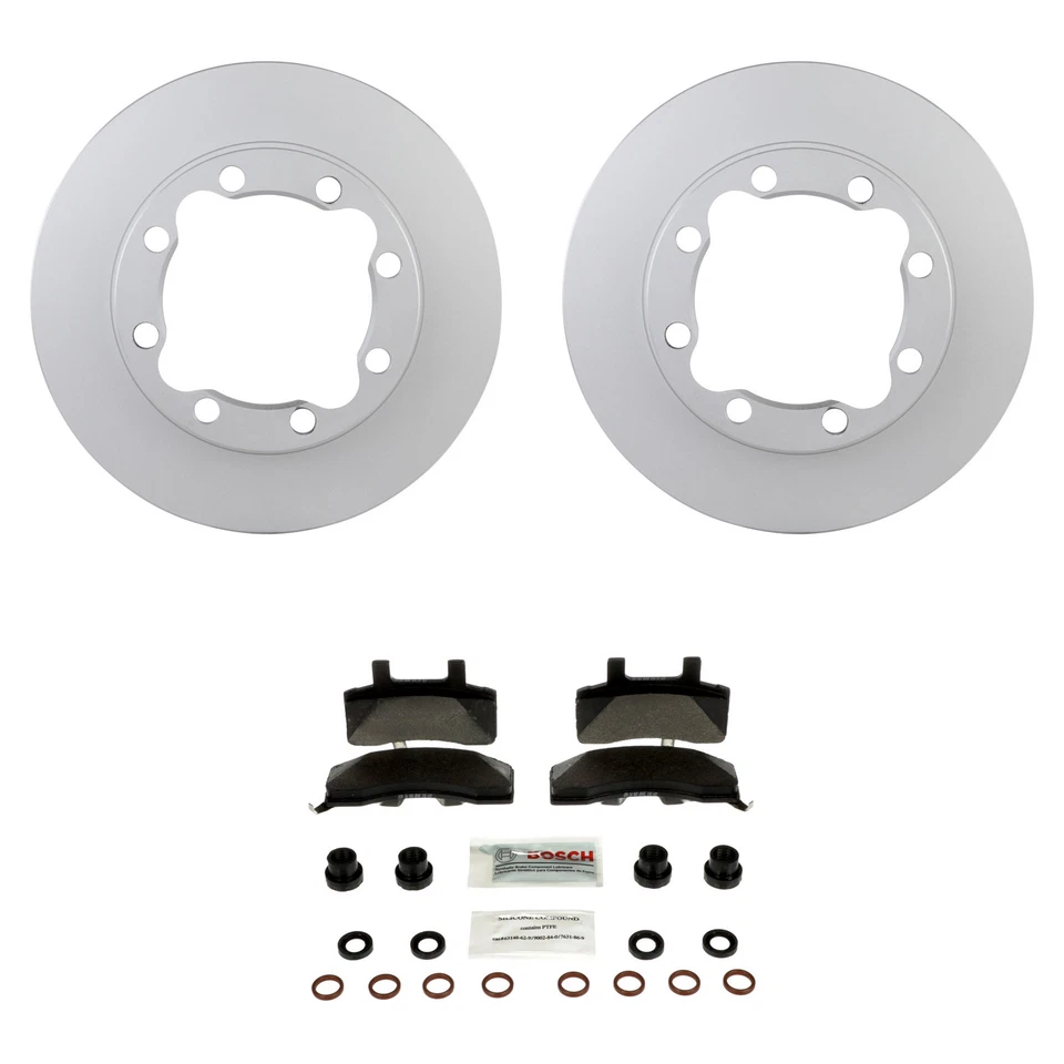 Kit de pastillas de freno de disco semimetálicas azules rotores delanteros Bosch de 317,5 mm para K2500 K3500 Foto 1 de 1