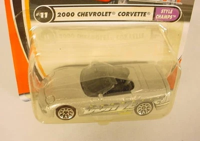 MATCHBOX # 11 SILVER 2000 CHEVROLET CORVETTE MB57-K2 - Image 1 of 2