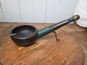 Pipe Shaped Ashtray Wooden, Vintage - Picture 1 of 12