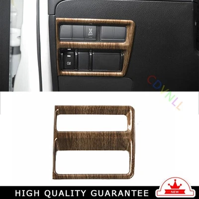For Nissan Armada 2017-2024 Wood Grain Dash Headlight Switch Button Frame Trim Foto 1 de 4