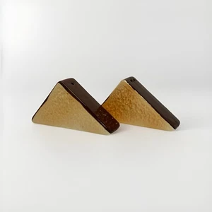 Vintage Slices of Chocolate Cake Ceramic Salt & Pepper Shakers, Japan - Picture 1 of 9