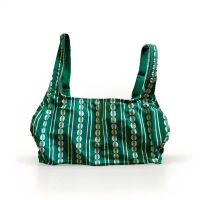 Top de bikini Kona Sol para mujer verde y blanco estampado global largo talla M Foto 1 de 4