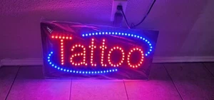 Letrero de tatuaje, 24"x12", 60x30cm, TOPKING, LED - Imagen 1 de 6