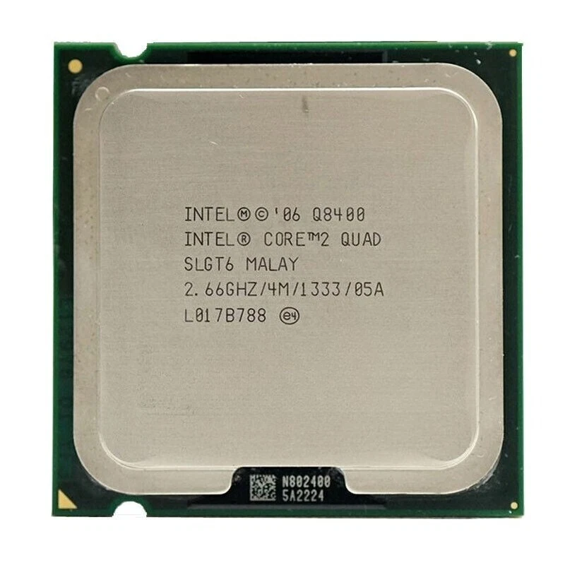 Intel Core 2 Quad Q8400 CPU SLGT6 2.66GHz 4MB 1333MHz Socket 775 Processors - Image 1 of 1