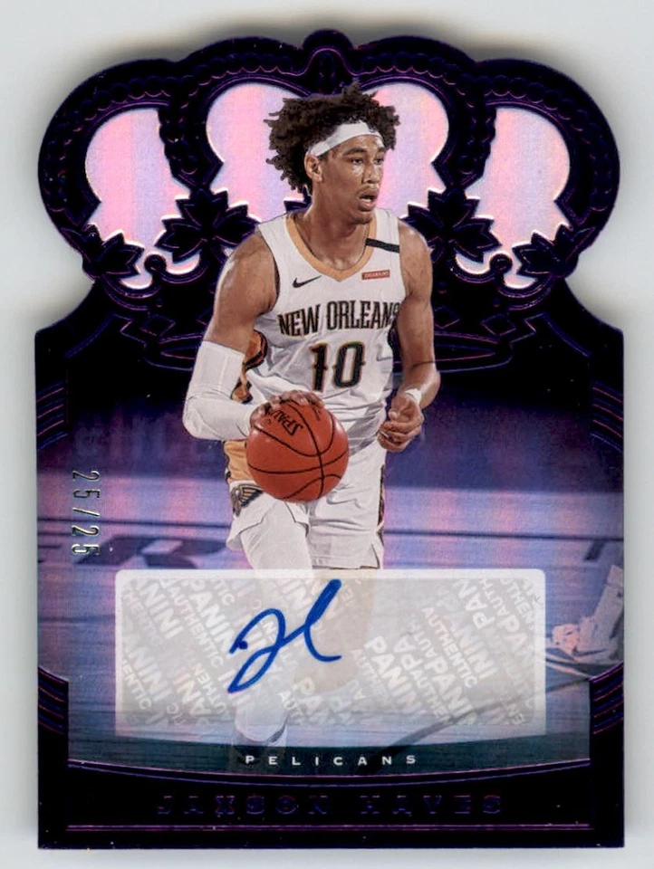 2020-21 Crown Royale Crown Autographs Purple #5 Jaxson Hayes /25 - Image 1 of 2