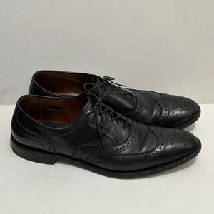 Zapatos Oxford Allen Edmonds McAllister punta de ala para hombre de cuero negro talla 13 6205 - Imagen 1 de 14