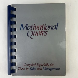 Motivational Quotes Book For Sales and Management Spiral Great Quotations 1984 - Picture 1 of 9