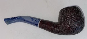 Savinelli Oceano Rusticated 626 Blue Colorful Bent Billiard Tobacco Pipe 6mm - Picture 1 of 8