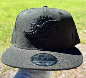 Miami Dolphins Mütze (schwarz) [New Era] {Druckknopflasche - Einheitsgröße} - Bild 1 von 9