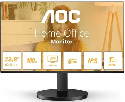 Office monitor AOC 24B3HA2 23.8" Full HD 100Hz IPS 1ms - Bild 1 von 4