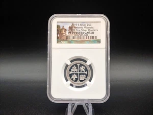 2019 "S" San Antonio Missions Quarter NGC Proof-70 Ultra Cameo .999 Fine Silver! - Picture 1 of 7