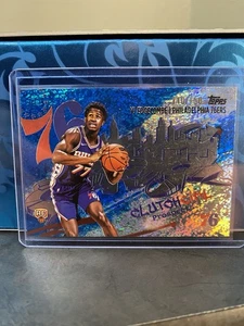 2025-26 Topps Basketball VJ EDGECOMBE #CC-3 (RC) Blue Holo 110/150 Clutch City - Picture 1 of 4