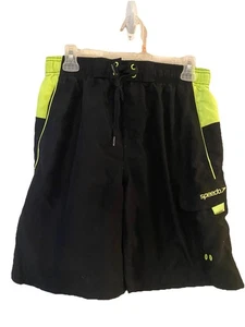 Bañador Speedo Para Hombre Mediano Negro Amarillo Marina Deporte Voleibol Board Shorts - Imagen 1 de 11