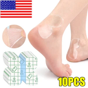 10Pcs Heel Protector Foot Care Sole Sticker Waterproof Invisible Patch Anti Blis - Picture 1 of 12