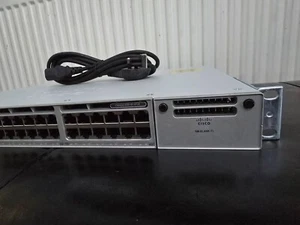 Cisco Catalyst 9300 48-Port UPOE Network Switch - C9300-48U-A. with 1100W PSU - Photo 1/5