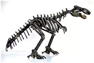 T-Rex Altmetall Skulptur, Wow Eisen Jubiläumsgeschenk, cooles Abschlussgeschenk - Bild 1 von 7