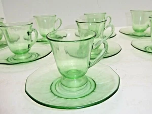 JUEGO DE 8 TAZAS Y PLATILLOS Fostoria Fairfax Demitasse - Imagen 1 de 9