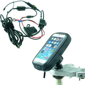 Yoke 50 Waterproof High Power Hardwire Motorbike Nut Mount Bundle for iPhone 12 - Picture 1 of 10