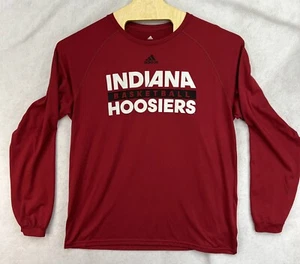 Adidas Indiana Hoosiers Basketball Shirt Adult Red Long Sleeve Blackmon Jr. LG - Picture 1 of 16