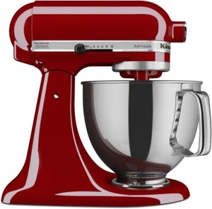 KitchenAid Batidora Artesana de Pie con Cabezal Inclinable con Protector para Verter, 5 Cuartos de Cuarto-KSM150PSER - Imagen 1 de 4