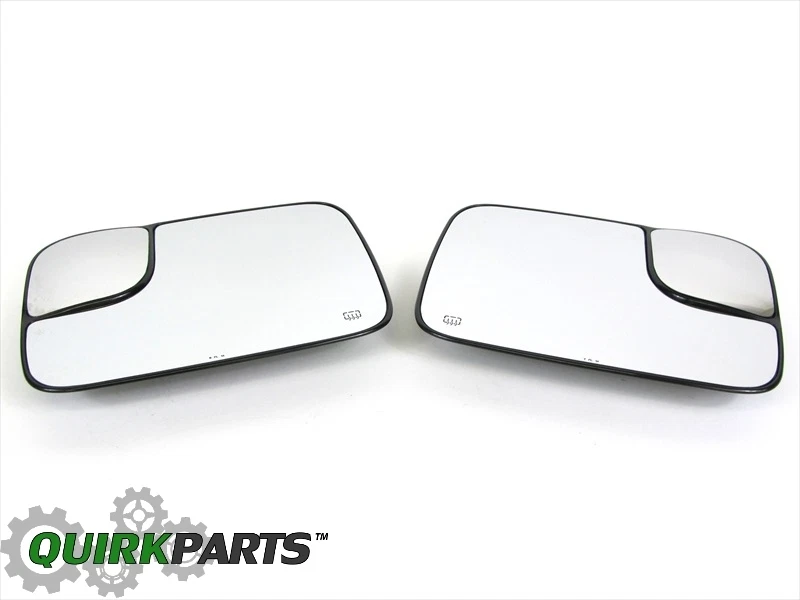02-09 Dodge Ram Trucks DERECHO E IZQUIERDO lateral eléctrico espejo retrovisor de remolque térmico vidrio OEM MOPAR Foto 1 de 4