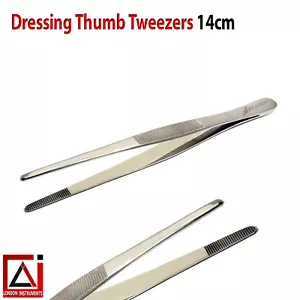 Pinzas dentales para apósito para pulgar pinzas de punta dentada instrumentos de laboratorio quirúrgico - Imagen 1 de 4