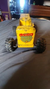 Vintage Marx Toys Lumar Hi Lift Loader Yellow Pressed Steel/Metal Heavy - Picture 1 of 6