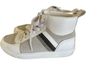 FABIANA FILIPPI Embellished White High Top Runners 37/ 6 US Perfect Condition - Picture 1 of 8