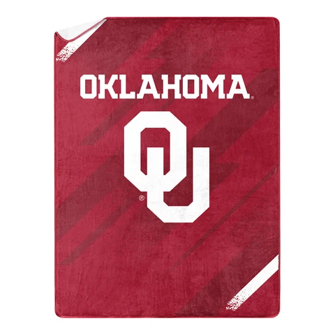 Northwest NCAA Oklahoma Sooners Silk Touch Sherpa Throw Blanket, 60"X80" Cover