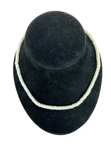 AS IS Vintage Puka Shell Necklace CRAFTS And CUTTERS Bent/Broken Clasp 17 Inches - Picture 1 of 6