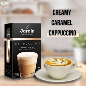 CAPPUCCINO Coffee JARDIN 8× Sachets Discover the Exquisite A Journey and Aroma - Picture 1 of 8