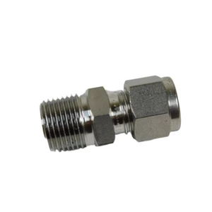HAM-LET 768L SS 3/8 x 3/8 Let-Lok Tube Fitting Male NPT Thread - Picture 1 of 4