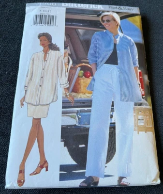 1997 Butterick Pattern 4866 Misses' Shirt Skirt Pants Sz 8-10-12 UNCUT - Image 1 of 4