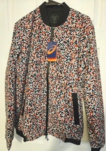 ASICS Hypergel Jacket Mens Black Red White Casual Athletic Outerwear 159118-0904 - Picture 1 of 4