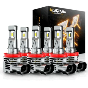 For Freightliner Cascadia 2008-2016 LED Headlight High/Low Fog Bulbs Combo Kit - Picture 1 of 12