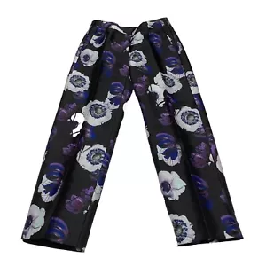 J. Crew Women's Pants Size 00 Floral Poppy Print Cropped 27 x 24.75 Actual - Picture 1 of 16