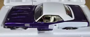 ACME 1/18 1971 PLYMOUTH 383 CUDA VIOLET VINYL TOP A1806135VT 1 OF 300 - Picture 1 of 9