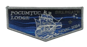 Pocumtuc Lodge 83 Western Massachusetts MA 2024 NOAC solapa GRY Bdr (24-161) - Imagen 1 de 2