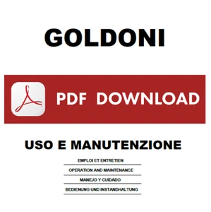 GOLDONI MAXTER 60 tractor Manuale uso manutenzione Libretto istruzioni INGLESE - Foto 1 di 1