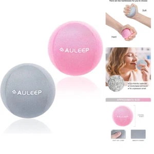 2-Pack Squeezy Stress Balls, Grey & Pink - Anxiety Relief Grip Strength Trainer - Picture 1 of 13