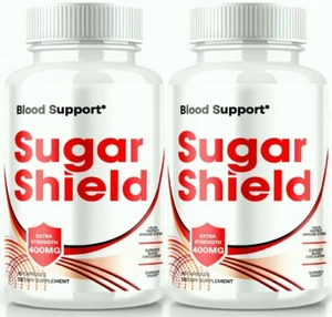 (2 Pack) Sugar Shield Blood Sugar Support Supplement for Healthy Blood Levels - Picture 1 of 8